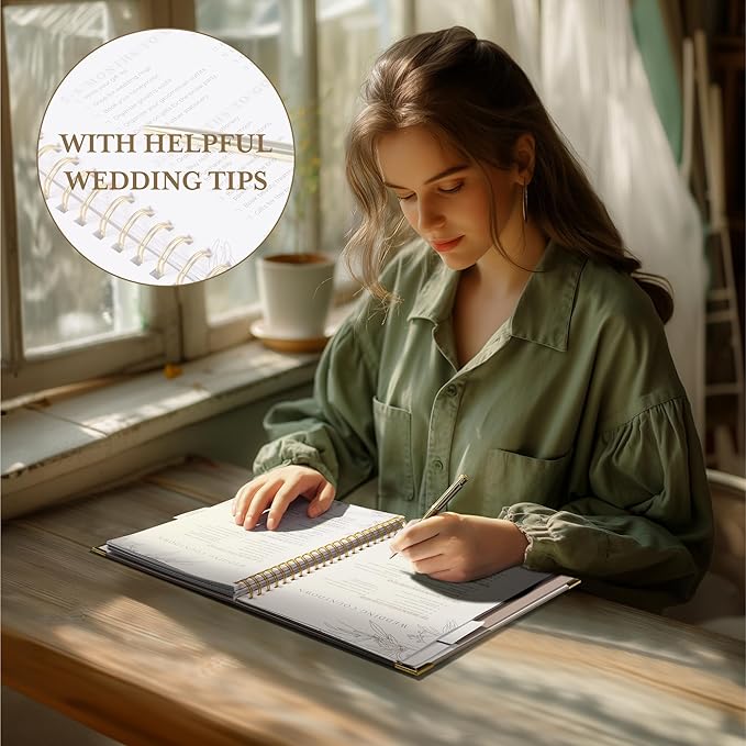 Your Perfect Day Wedding Planner for Bride - Wedding Planning Book and Organizer - Bridal Wedding Planner Notebook & Binder with Checklist & Countdown Calendar (Meadow Gold)