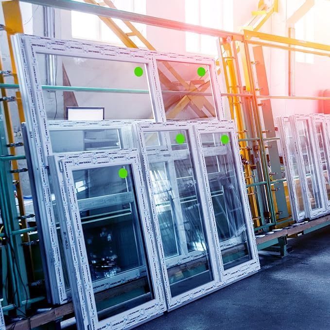 ChromaLabel 3 Inch Circle Sticker Labels, Easy to Write On Colored Dot Stickers, Permanent Adhesive Labels - 500 Sticky Dots per Roll, Red Dot Stickers