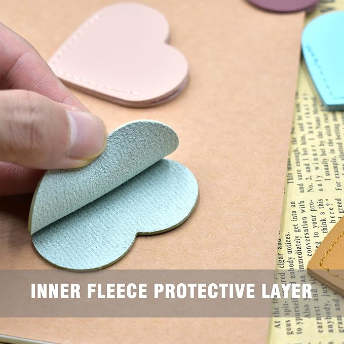 8 pcs Bookmarks,Leather Bookmarks for Reading Women,Cute Kids Love Bookmarks,Gifts for Book Lovers and Book Club,Fun Page Makers,Essentials for Readers,Personalized Bookmark