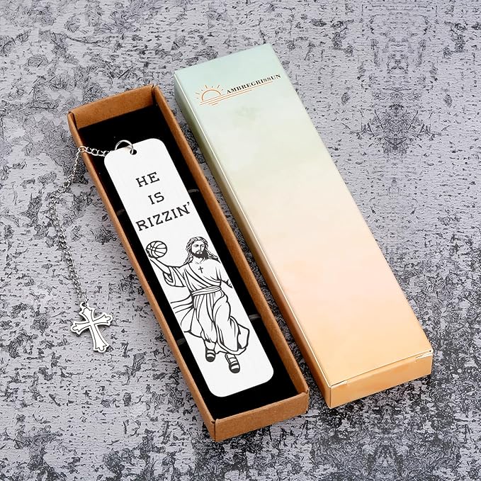 Baptism Gifts for Teens Boys First Communion Gift for Son Funny Jesus Christ Bookmark Confirmation Easter Gifts for Him Her Men Women Christian Birthday Graduation Book Lovers Reading Gift Christmas