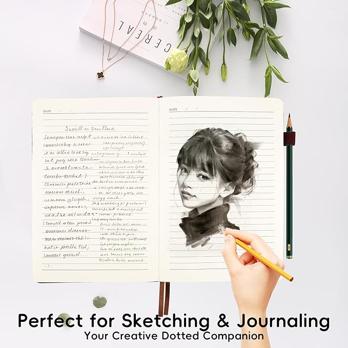 Lined Journal Notebook for Women Men, 192 Pages 100 GSM Thick Paper, Hardcover | Embossed Leather Journals for Writing, A5 College Ruled | Business, Work & School, 5.8"×8.5"(Burgundy)