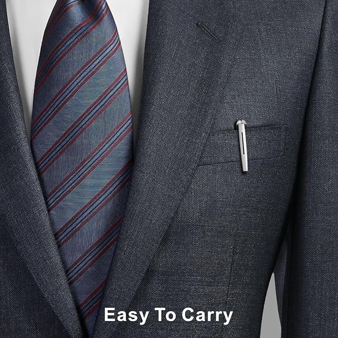 Cambond Black Pens Ballpoint Pens - Nice Pens Office Pens for Gift Business Men Police Flight Attendants Retractable Smooth Writing 1.0 mm Medium Point, 3 Pens with 3 Extra Refills (Black)