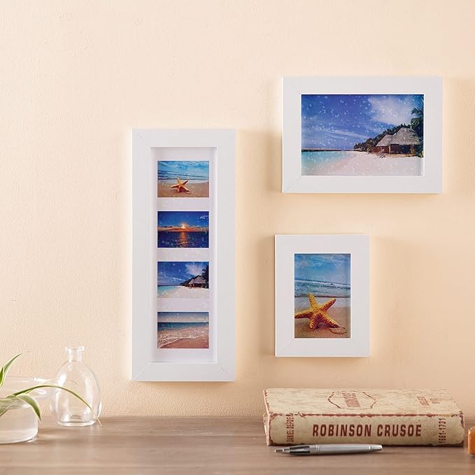 Bylion 2 Types Transparent Holographic Overlay Lamination Vinyl A4 Size Self-Adhesive Laminate Waterproof Vinyl Sticker Paper, 10 Sheets 8.25 x 11.7 Inches