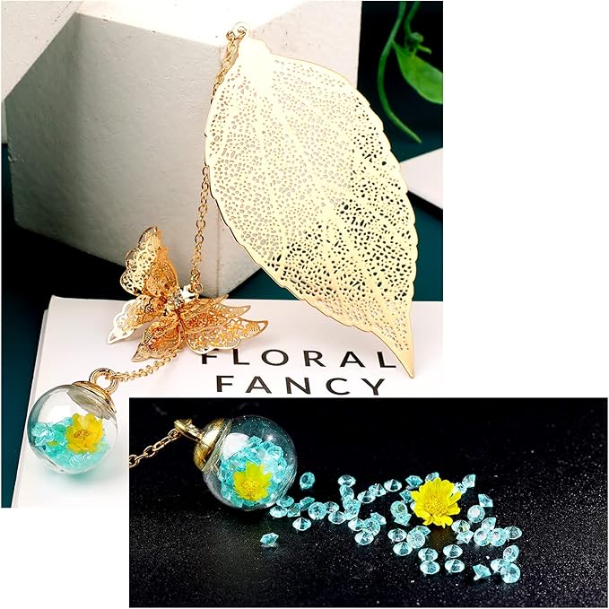 Toirxarn Metal Leaf Bookmark - Unique Gift for Women Ideal for Birthday Teacher Appreciation Mother's Day, Chic Literary Accessory & Elegant Reading Companion for Readers and Book Lovers