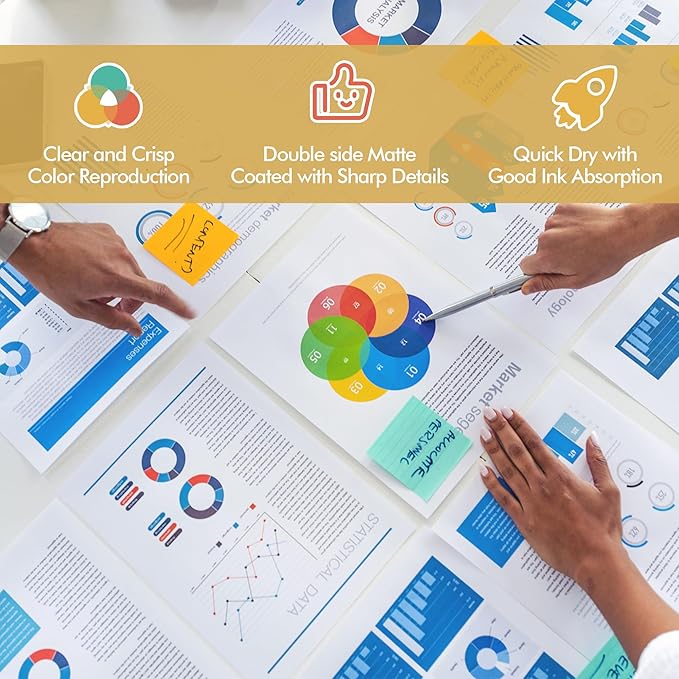 Koala Photo Paper Double-side Matte 8.5X14 Inches Compatible with Inkjet Printer 48LB for Presentation 100 Sheets 180GSM