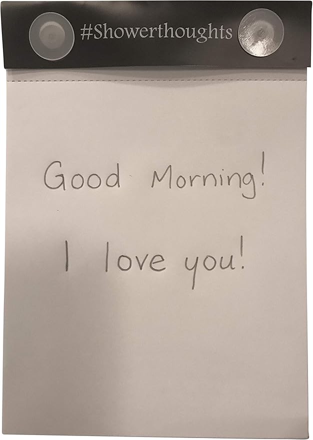 Waterproof Shower Notepad with Pencil - Shower Notebook with Waterproof Paper