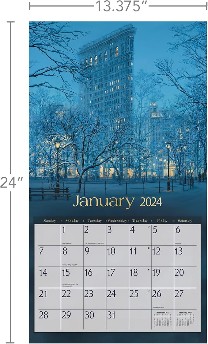 Lang Companies, Around The World 2024 Wall Calendar