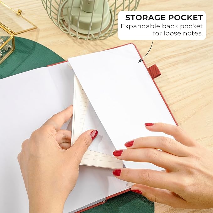 Clever Fox Dotted Journal 2.0 – Compact Planning and Sketching Dot Grid Notebook 120 GSM Thick, No-Bleed Paper – Planner with Pen Loop, Pocket, Ribbons, Stickers A5 - Orange