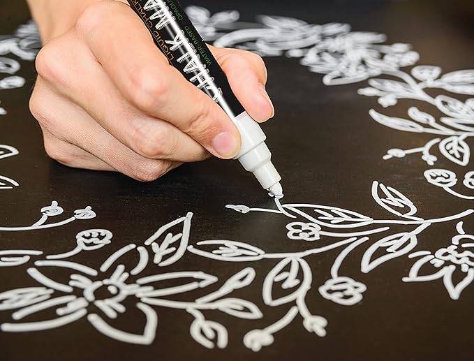 Better Office Products Magnetic A-Frame Chalkboard Sign, Extra Large 20" x 40", Standing Chalkboard Easel, with Chalk Marker + Chalk & Eraser, Sandwich Board Outdoor Sidewalk Sign,(Black)