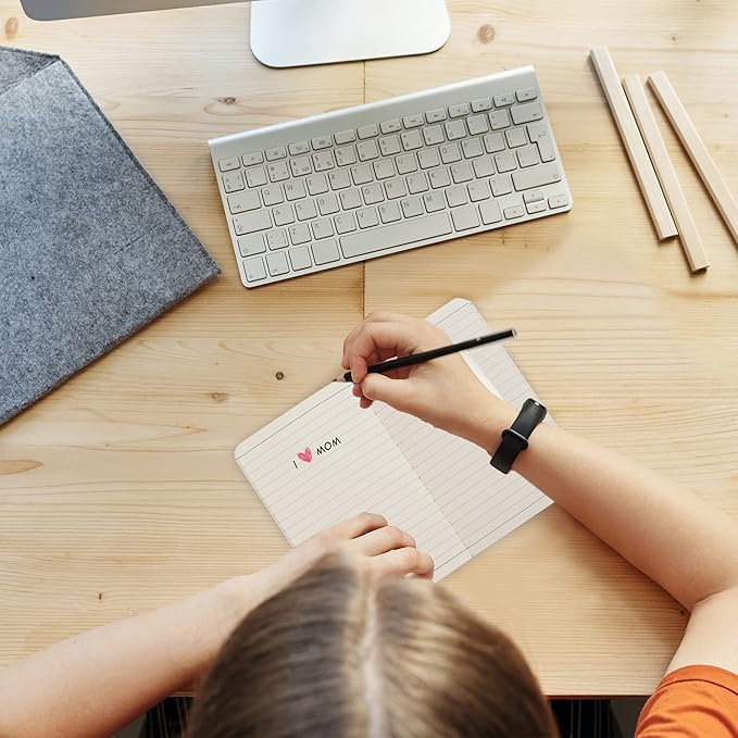 TWONE Pocket Notebook, 6 Pack Softcover Mini Notebooks 3.5" x 5.5" Black Notebook Small Memo Notepad for Men Women Kids Traveler Author, 30 Sheets,60 Blank Pages