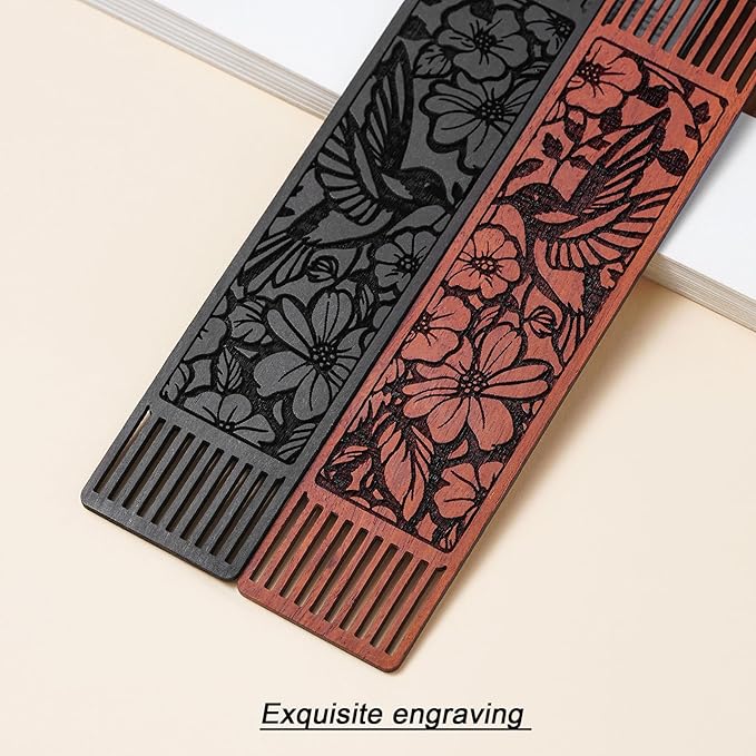 Wood Hummingbird Bookmark Gifts,Aesthetic Bookmarks Book Marks for Reading Women, Gifts for Bird Lovers (Hollow Hummingbird)