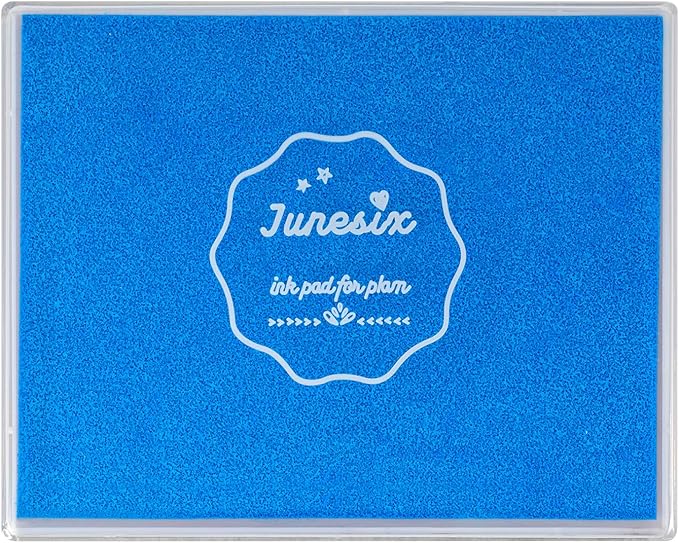 Ink Pad, 5x4'' Washable Stamp Ink Pad for Kids, Light Blue