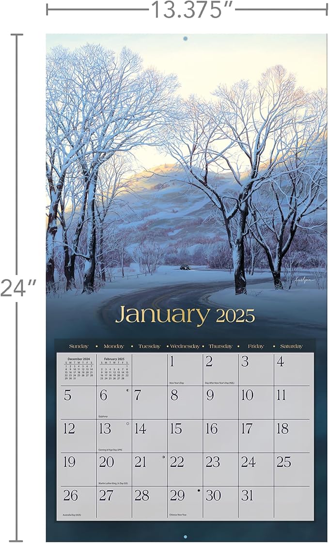 LANG Around The World 2025 Wall Calendar (25991001892)