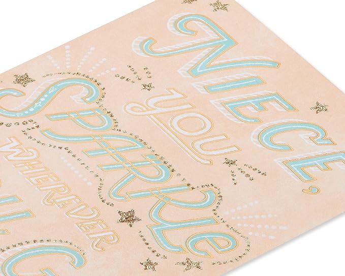 American Greetings Birthday Card for Niece (You Sparkle)
