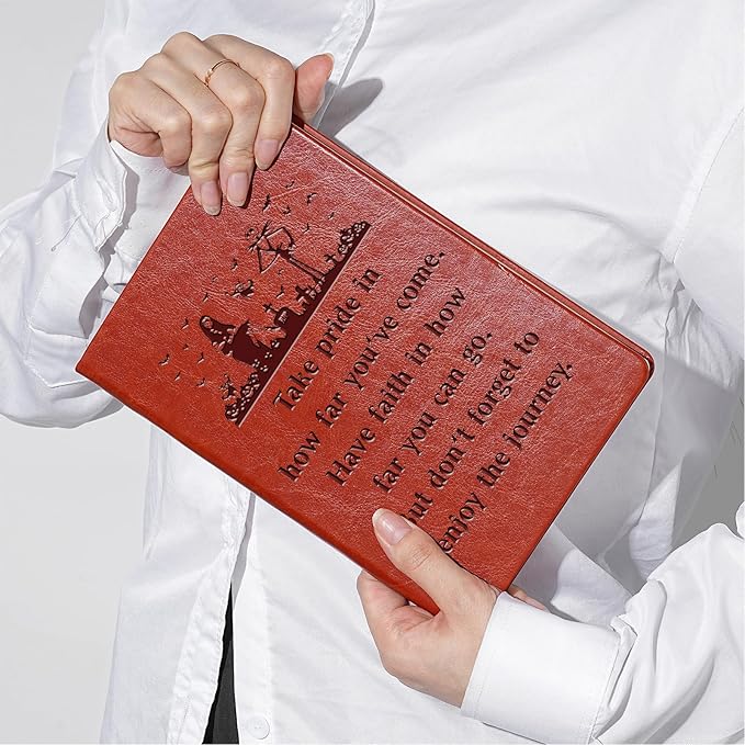 ZWYQWN Jack and Sally Gifts Leather Notebook for Women Men Nightmare Christmas Journal Notebook Nightmare Before Gifts(take pride)