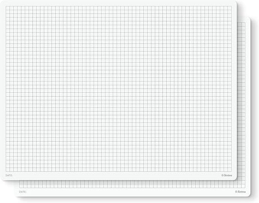 Notsu Graph Notepads 8.5 x 11 inch, 2 Pack | Minimalist Graphing Memo Mouse Pads with Premium Thick Paper, Letter Size