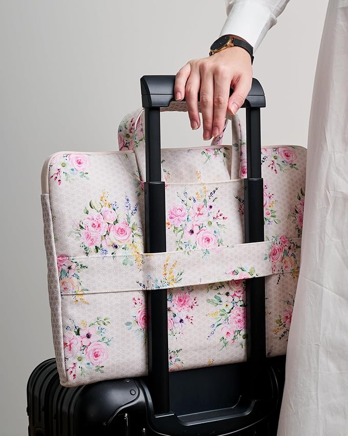 Maison d'Hermine Laptop Bag upto 15.6 inch Stain and water repellent Cotton canvas - Sweetrose Lavender