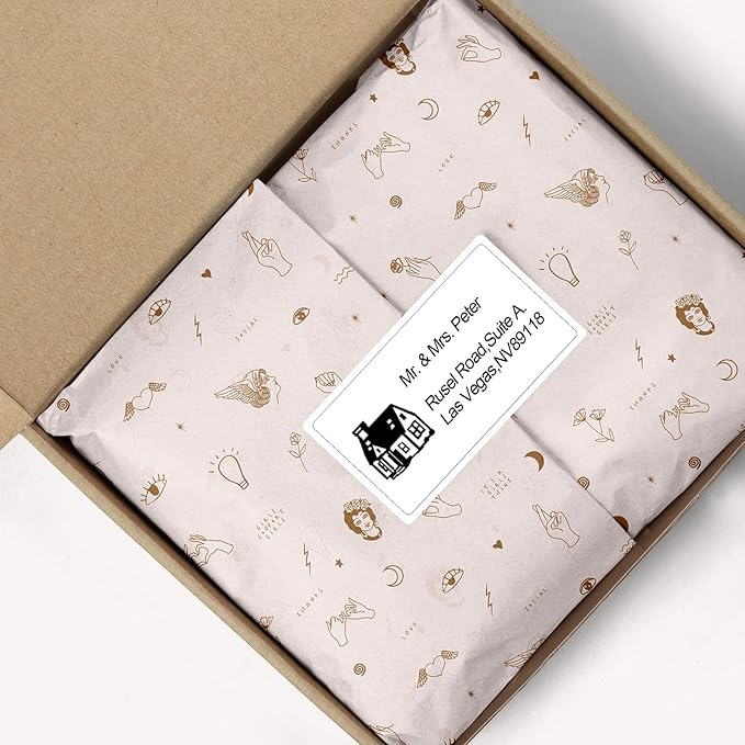 2.25" x 1.25" White Direct Thermal Labels, Replacement for Self-Adhesive Address Shipping Barcode Thermal Stickers, Compatible with Rollo & Zebra Thermal Label Printer(1 Roll, 1000 Labels)