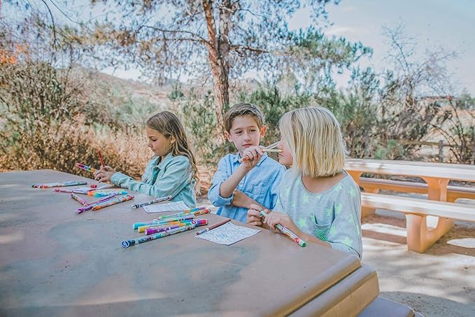 Colored Smencils - Patented Gourmet Scented Colored Pencils made from Recycled Newspapers, 10 Count, Gifts for Kids, School Supplies, Classroom Rewards