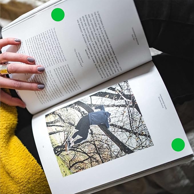 PARLAIM 0.75" Round Color Coding Circle Dot Labels in Roll, 1000 Stickers, 3/4 inch for Garage Sale, Green