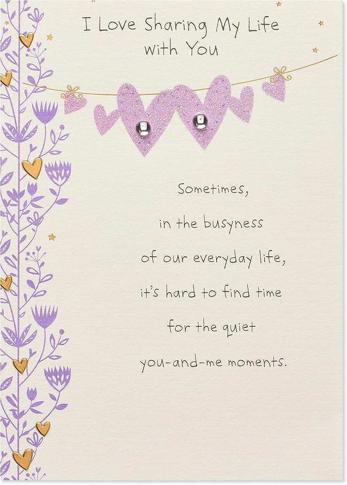 American Greetings Romantic Birthday Card (You-And-Me Moments)