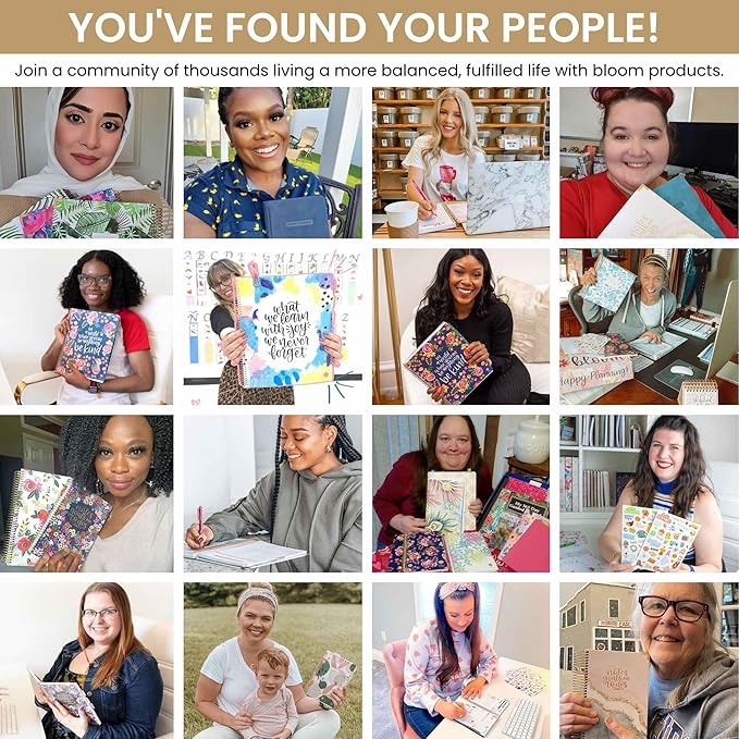 bloom daily planners 2025 (8.5" x 11") Calendar Year Day Planner (January 2025 - December 2025) - Weekly/Monthly Dated Agenda Organizer with Stickers & Tabs - Blooming Wildly