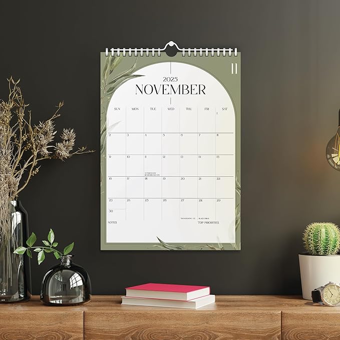 Calendar 2024-2025 - Vertical 11x17 2024 Wall Calendar Runs Until December 2025 - Easy Planning with the Aesthetic Wall Calendar 2024-2025 Monthly - Karto - Boho Greenery