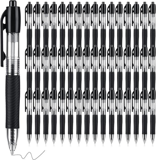 48 Pack Mini Ballpoint Pens Small Pocket 1.0mm Black Ink Pens Short Pen for Badge Office School Teacher Classroom Student Gifts