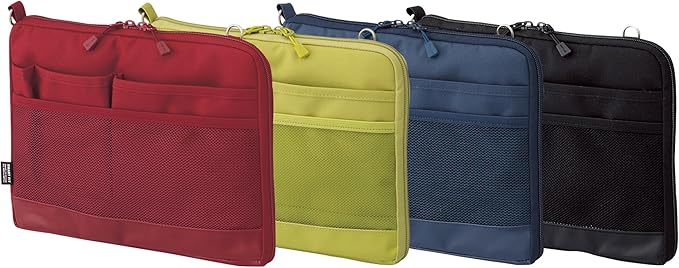 LIHIT LAB Laptop Sleeve, Water & Stain Repellent, Horizontal, 10.2" x 7.9", Navy (A7680-11)