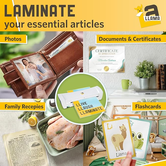 Matte Laminating Sheets 9β x 14.5β, 3 Mil Thick, 50 Pack, Legal Size Matte Thermal Laminating Pouches 8.5 x 14