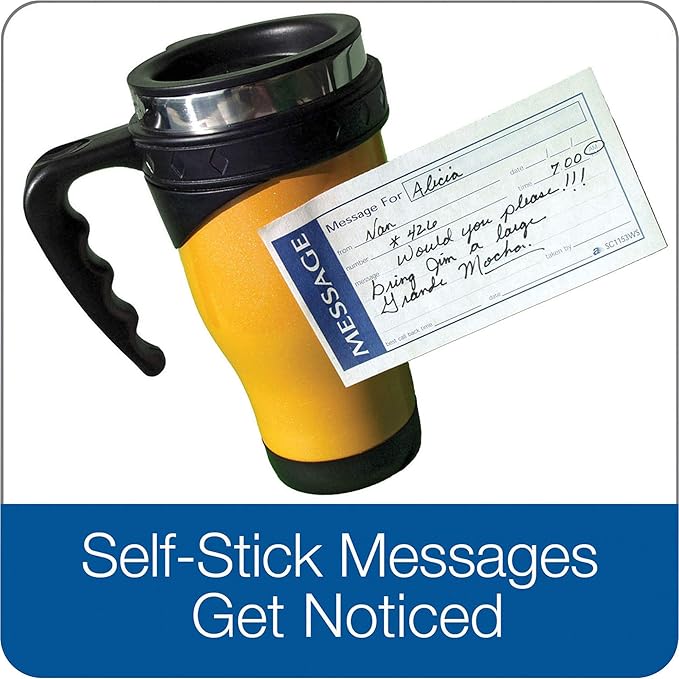Adams Write 'N Stick Message Pad, 2-Part, Carbonless, Blue, 5-1/4" x 11", 200 Sets per Book (SC1153WS) &Mo ney and Rent Receipt Book, 2-Part Carbonless, 5-1/4" x 11", Spiral Bound