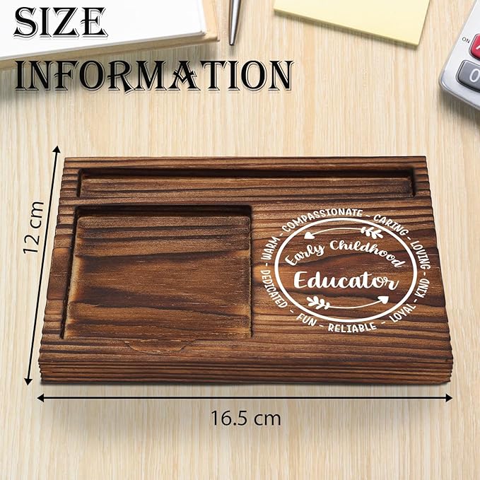 Early Childhood Educator Sticky Note Holder, Thank You Gifts for Kindergarten Teachers, Appreciation Gifts for ECE Daycare Teacher Babysitter Self-Stick Note Pad Holders Desk Organizer TZP18