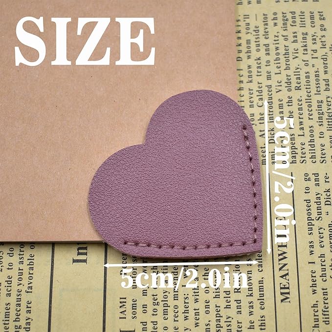 8 pcs Bookmarks,Leather Bookmarks for Reading Women,Cute Kids Love Bookmarks,Gifts for Book Lovers and Book Club,Fun Page Makers,Essentials for Readers,Personalized Bookmark