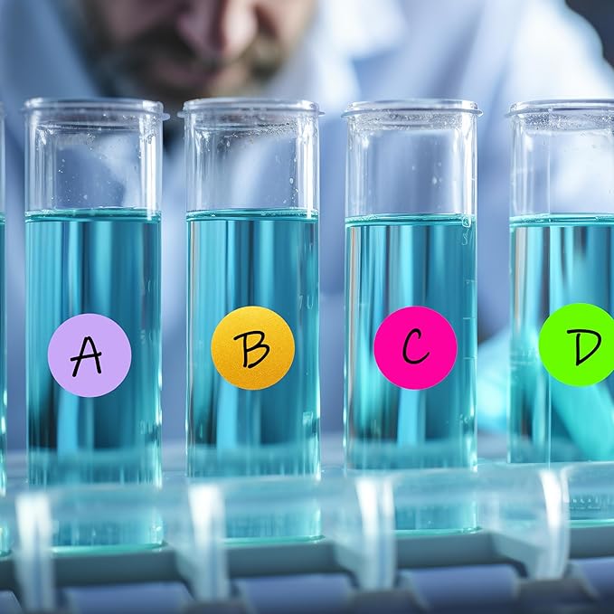 PARLAIM 0.75" Round Color Coding Circle Dot Labels in Roll, 1000 Stickers per Dispenser Box, 3/4 inch Diameter for Office and Business, Aqua