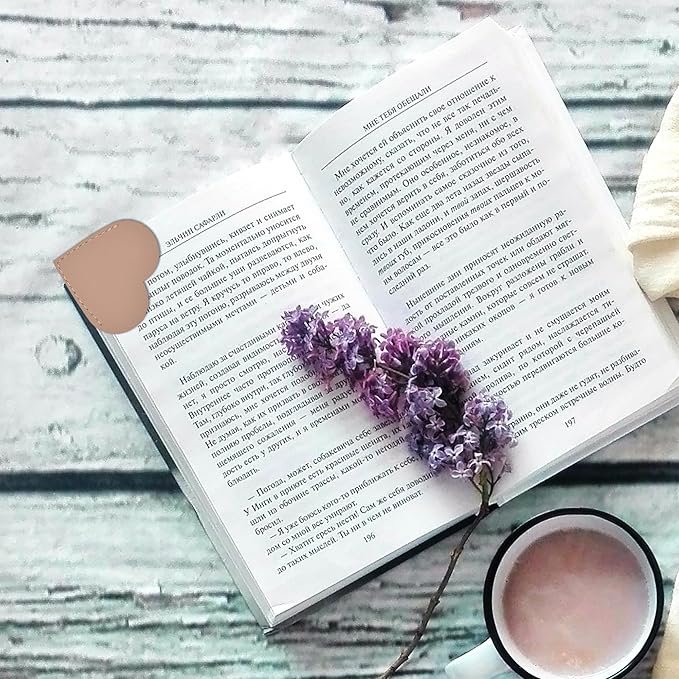 8 pcs Bookmarks,Leather Bookmarks for Reading Women,Cute Kids Love Bookmarks,Gifts for Book Lovers and Book Club,Fun Page Makers,Essentials for Readers,Personalized Bookmark