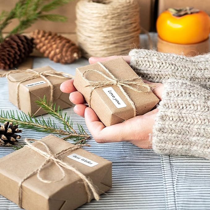 POLONO Genuine P31S Label Maker Tape, Adapted Label Print Paper, 14x40mm(0.55"x1.57"), Label Maker Tape Refill for Home/Office, Compatible with P31S Label Maker, 540 Labels/3 Roll, White