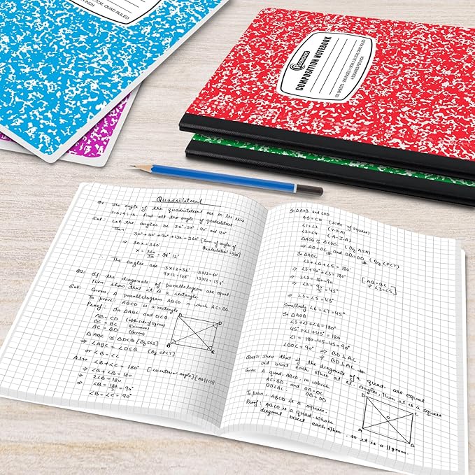 1000 Pack (Pallet) Composition Notebook Bulk, Graph Ruled, Pallet of Notebooks, 200 Pages (100 Sheets),8 x 5.75, Bulk Notebooks for School, Bulk Office Notebooks, 4-7 Days Transit