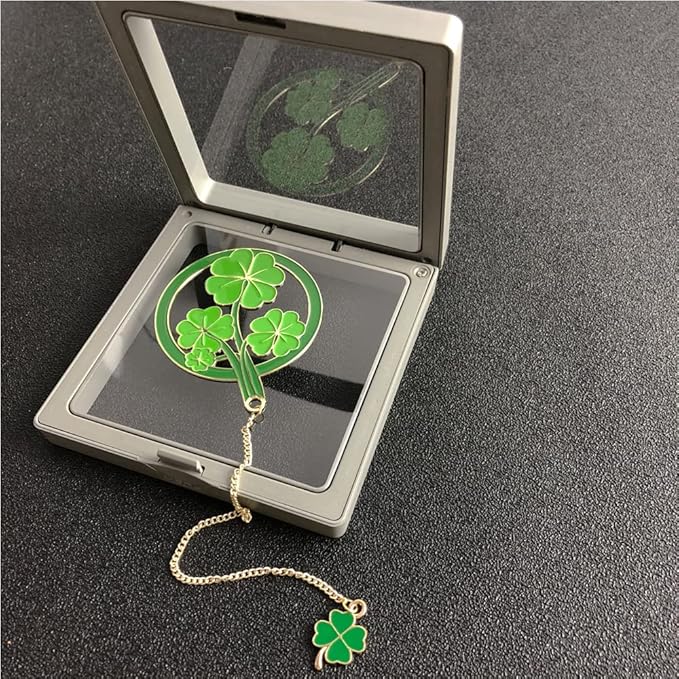 Bookmarks for Book Lovers Book Marks for Reading Women Birthday Graduation Christmas Gifts for Her Cute Metal Bookmark Book Markers Stocking Stuffers for Teens (Lucky Leaf)