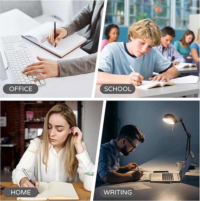 Blank Journal Notebook, A5, 192 Pages 100 GSM Thick Sketch Book for Women Men, Hardcover Leather Unlined Journaling for Work, Notebooks for Writing, 5.8 inches x 8.5 inches (Black)