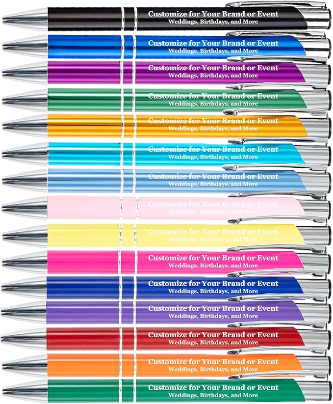 Up to 480 Pcs Personalized Pens with Name Custom Pen with Engraved Text Aluminium Black Ink Retractable Black Ballpoint Pen Customized Pens Bulk For Bussiness-Great Gift Ideas
