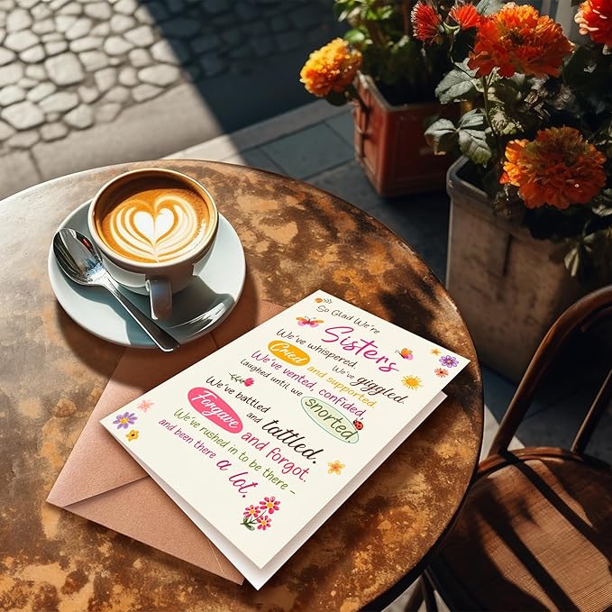 Funny Birthday Card for Women, I Am Your Sister, A Laugh-Out-Loud Gift, Suitable for Friendship Day and Congratulations, Perfect for Celebrating A Special Sister