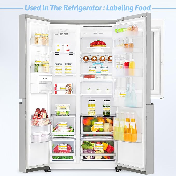 Restaurant Quality Shelf Life Food Rotation Labels, 2” x 3” Self-Adhesive Removable Freezer Food Labels Stickers, Perfect for Reusable Containers, Easy to Remove, Food Safety Date Sticker (3 PCS)