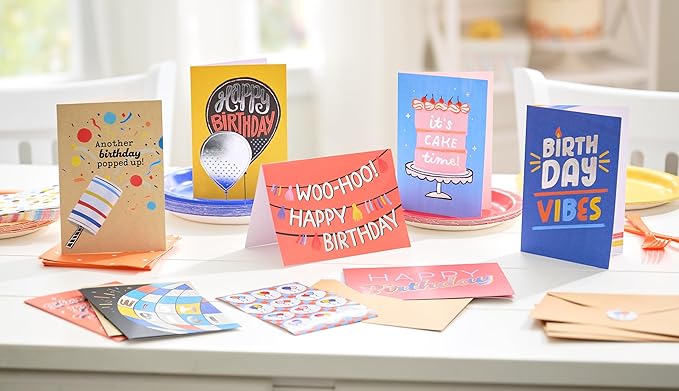 American Greetings 10-Count Birthday Card Bundle with Envelopes