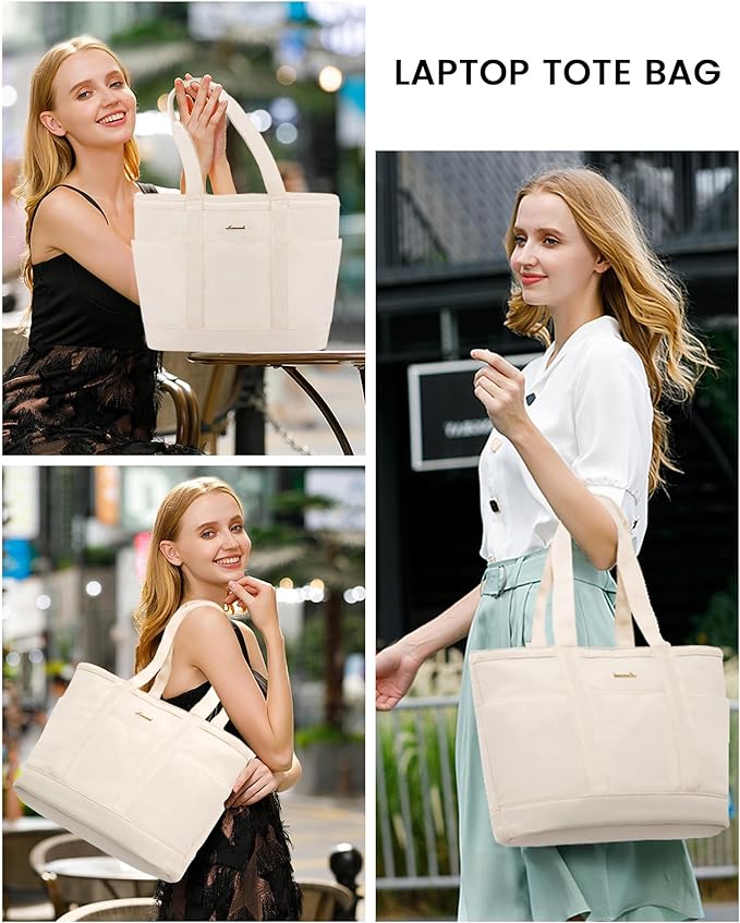 LOVEVOOK Tote Bag for Women,Lightweight Work Bag for Teacher, 15.6 Inch Laptop Bag,Large Shoulder Bag