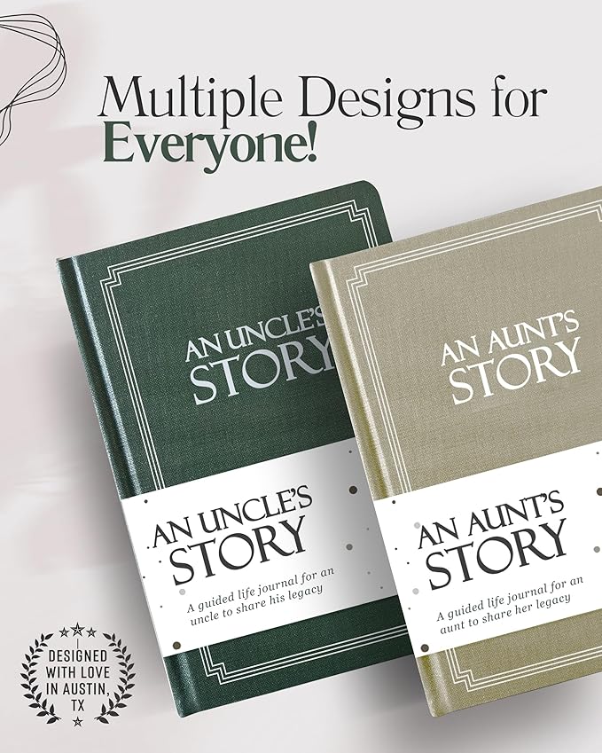 Uncle's Life Story Journal (Hardcover): A Meaningful Keepsake for Uncle to Share His Journey and Memories, Book Includes 250+ Prompt Questions, Sentimental Gifts for Father's Day, Birthday & Christmas