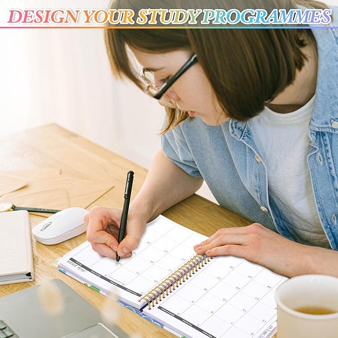 2025 Planner - 2025 Planner Weekly and Monthly, Jan.2025 - Dec.2025, Hardcover 2025 Planner Monthly with Tabs, 6.2" x 8.5", Strong Twin-Wire