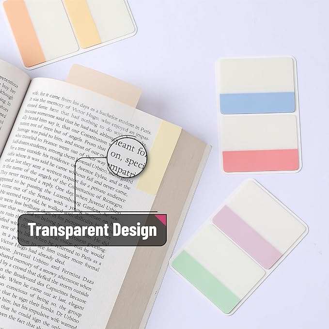 Mr. Pen- Sticky Index Tabs, 500 Pcs, 21 Sets, Colorful Sticky Tabs for Notebooks, Page Markers, Page Tabs for Binders, Page Tabs Sticky Tabs for Books, Notebook Tabs, Book Sticky Tabs for Notebooks