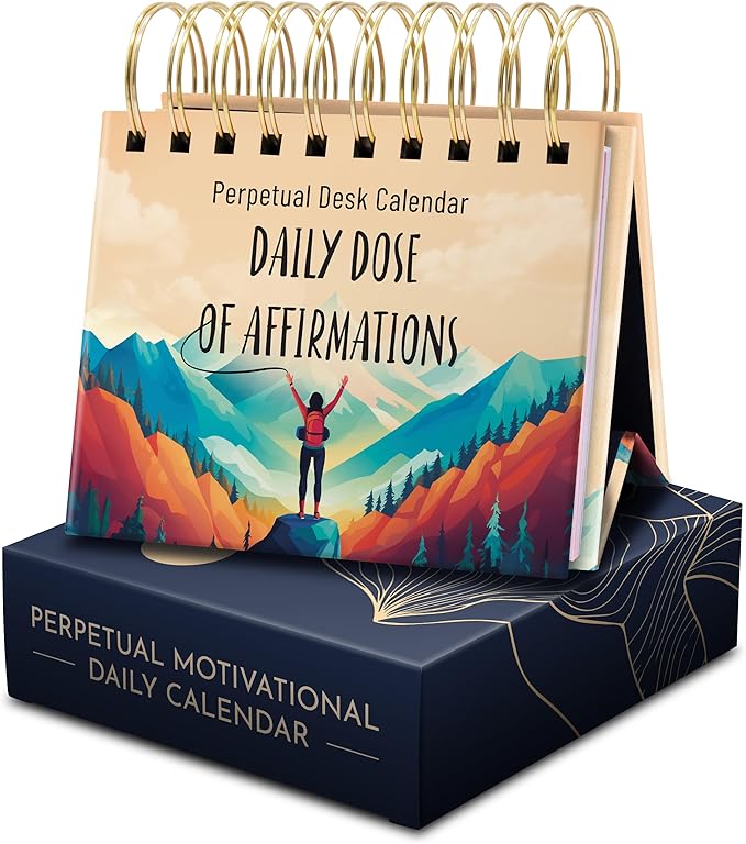 RYVE Daily Affirmation Calendar - Motivational Desk Calendar with Daily Affirmations for Women - Positive Affirmations, Inspirational Gifts for Women, Office Desk Decor for Women, Office Gifts