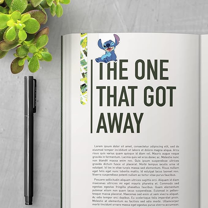 Antioch Disney Lilo & Stitch Magnetic Page Clips (6-Pack) Stationery, Multicolor, 2.95 x 8.66 x 0.6