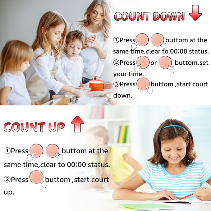 Classroom Timers for Teachers Kids Large Magnetic Digital Timer 2 Pack